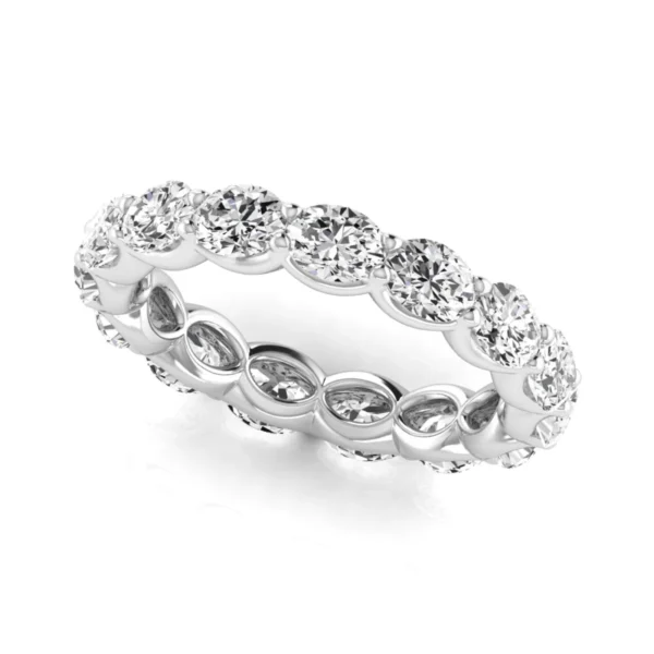 Diamond Emerald Cut Eternity Band