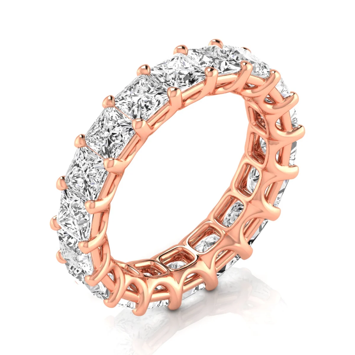 Diamond Emerald Cut Eternity Band - Image 9