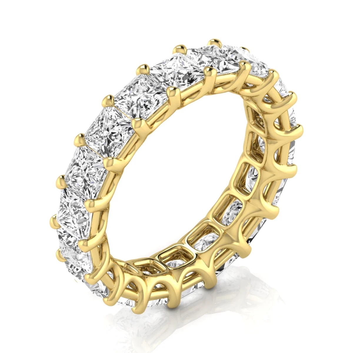 Diamond Emerald Cut Eternity Band - Image 6