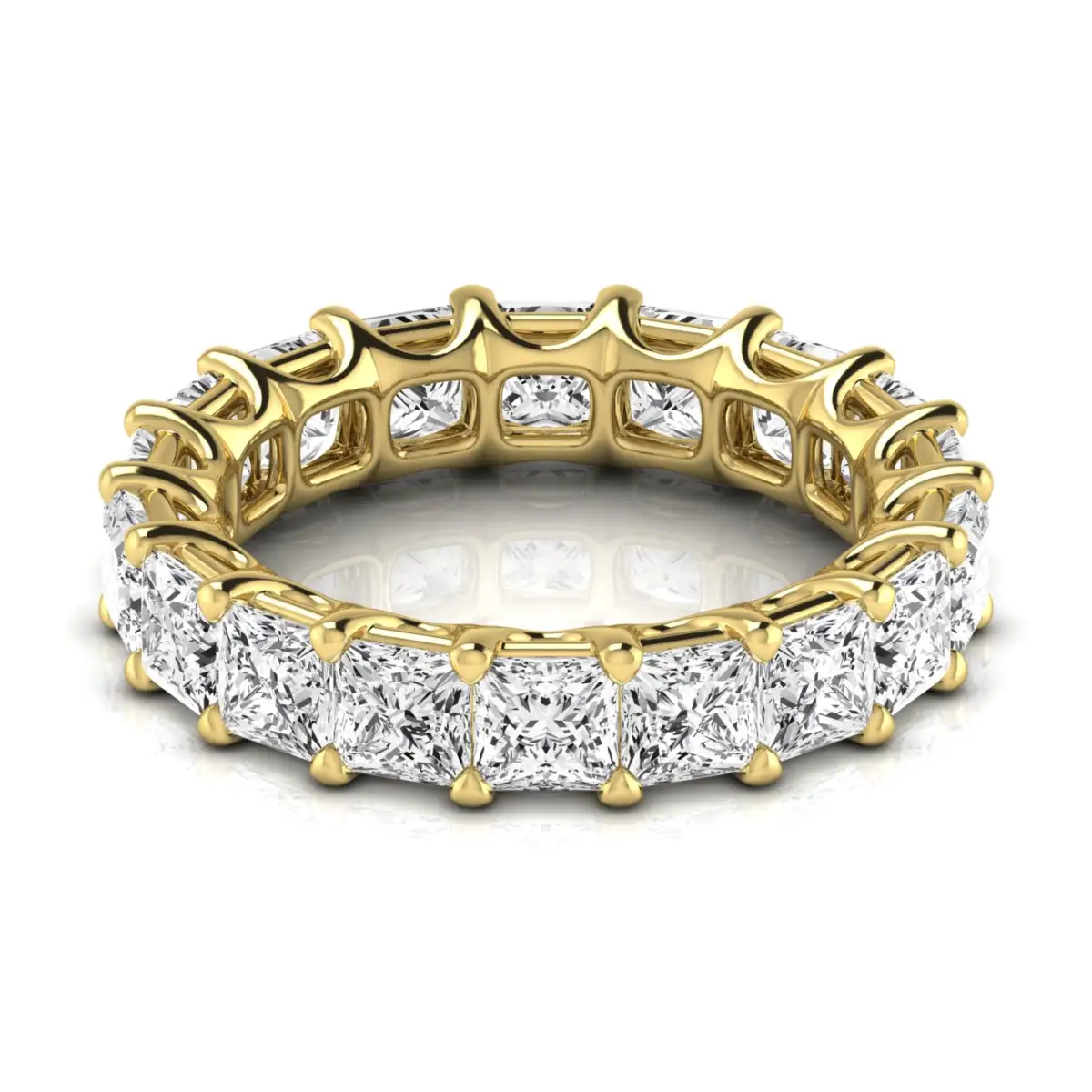 Diamond Emerald Cut Eternity Band - Image 5