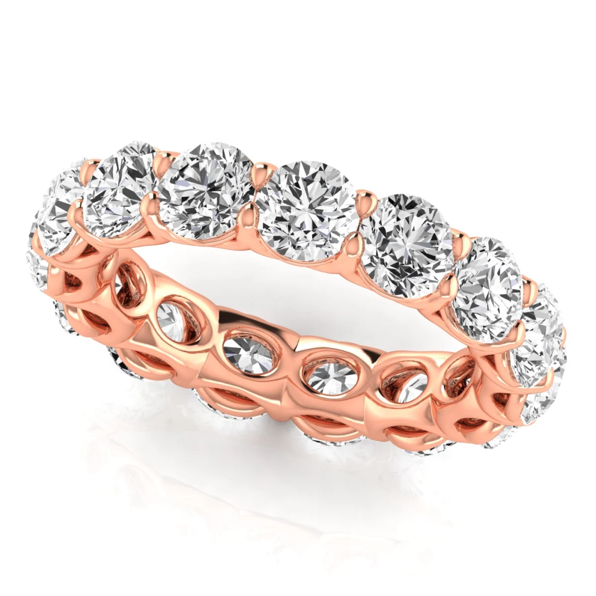 Round Diamond Eternity Band - Image 7