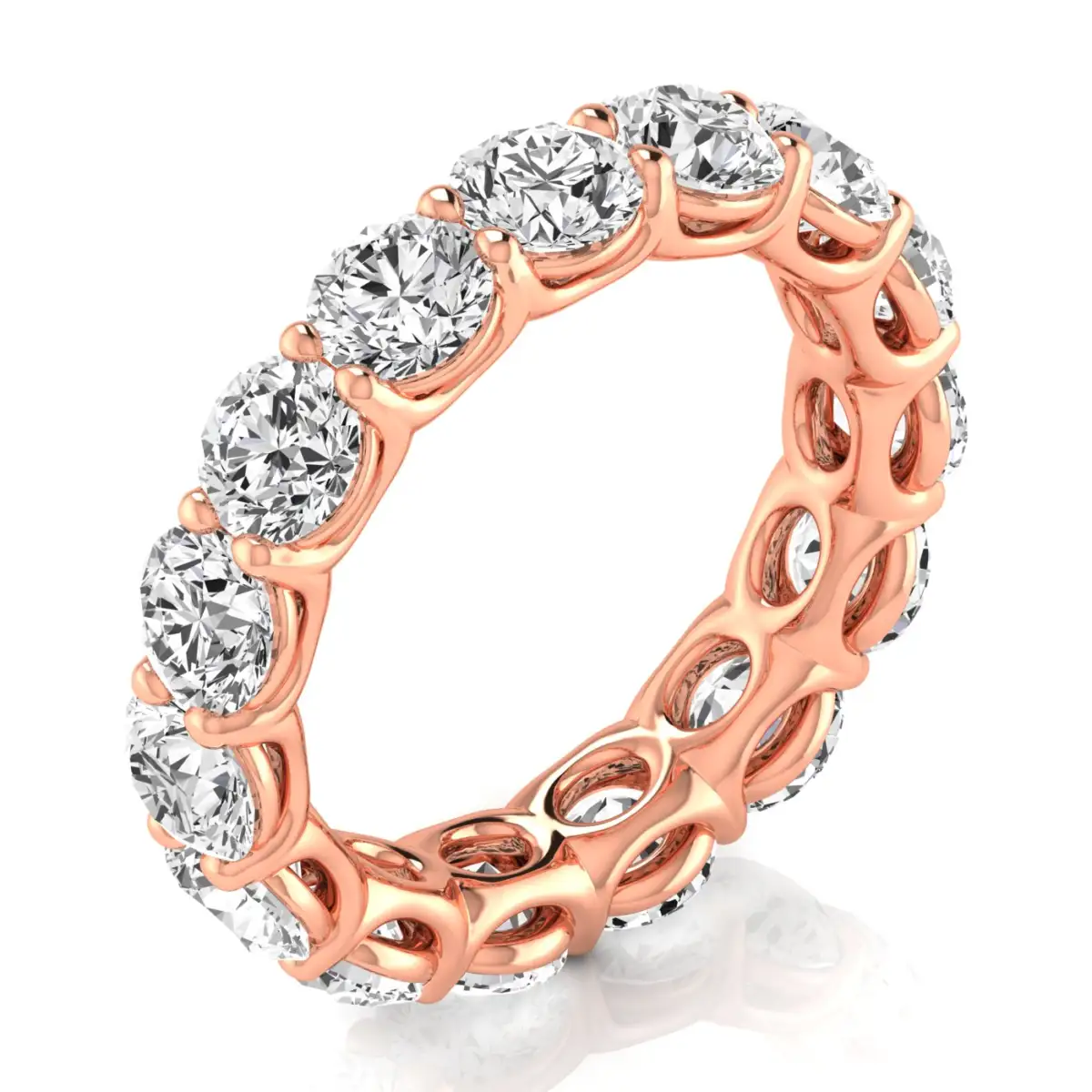 Round Diamond Eternity Band - Image 9