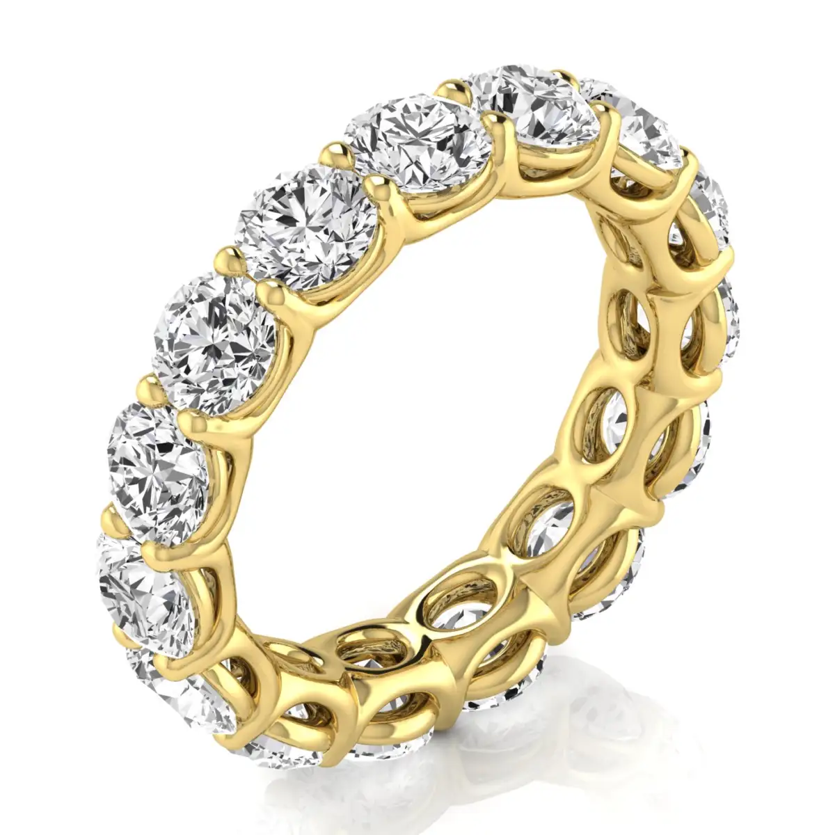Round Diamond Eternity Band - Image 6