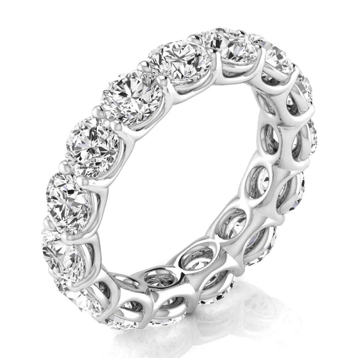 Round Diamond Eternity Band - Image 3