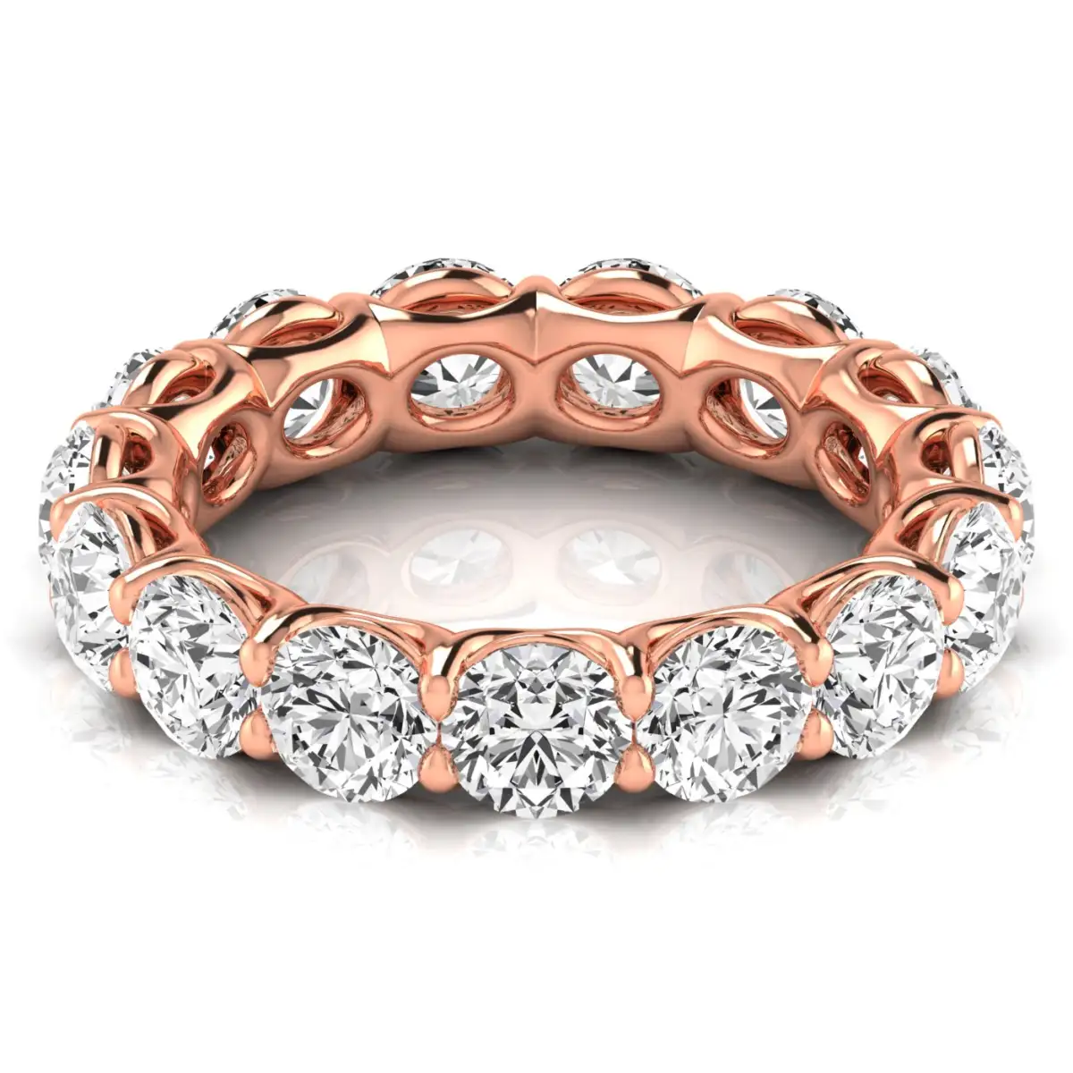 Round Diamond Eternity Band - Image 8