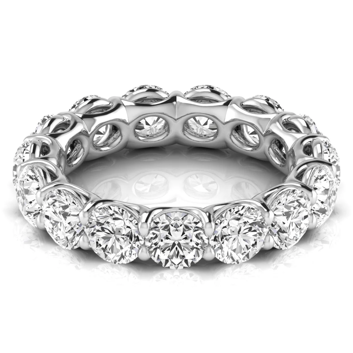 Round Diamond Eternity Band - Image 2