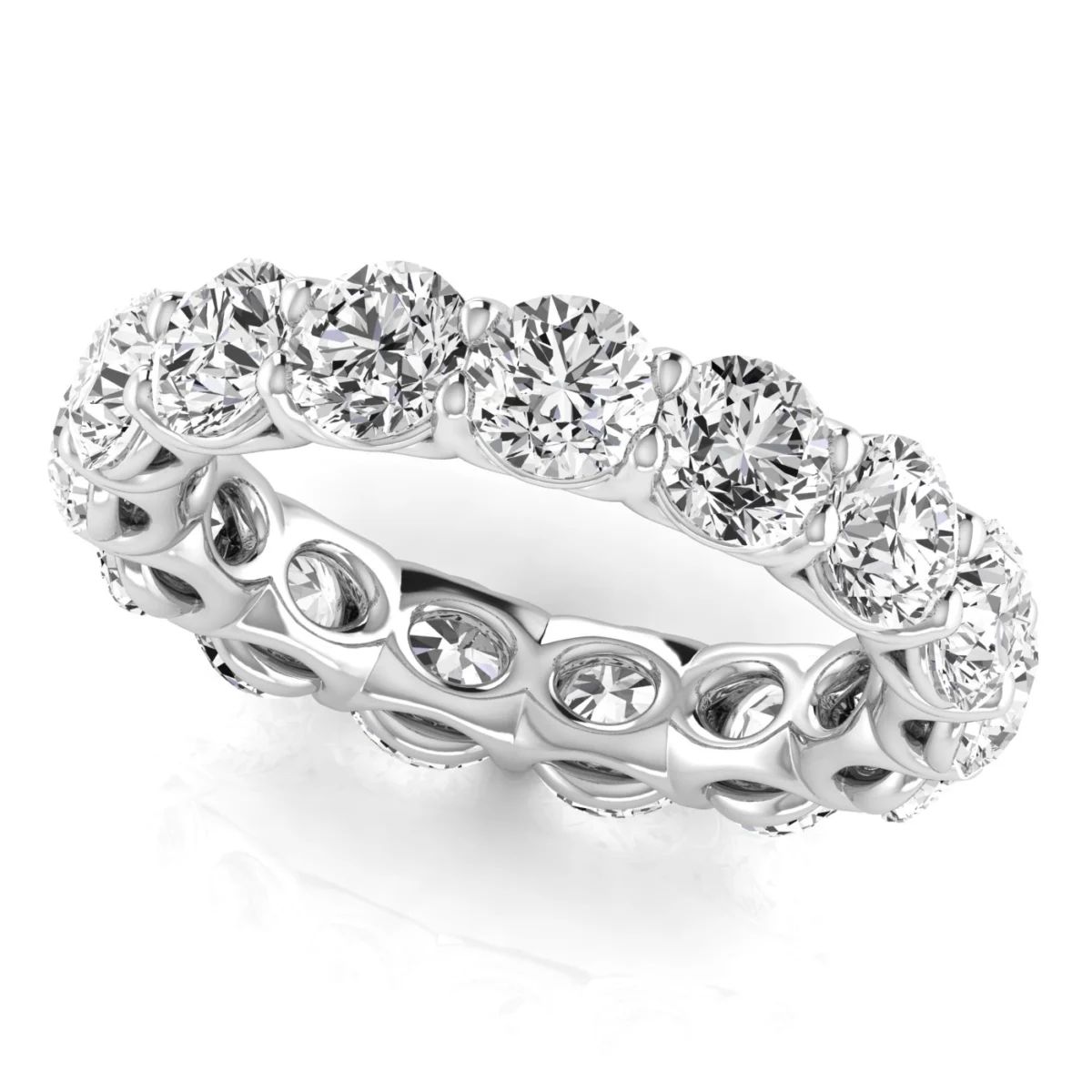 Round Diamond Eternity Band
